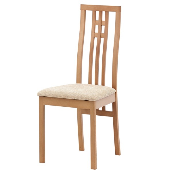 Jídelní židle AMANDA buk/béžová